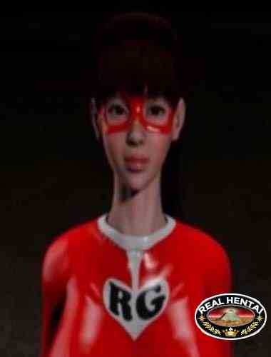 Изнасилованная девушка в красном латексе.