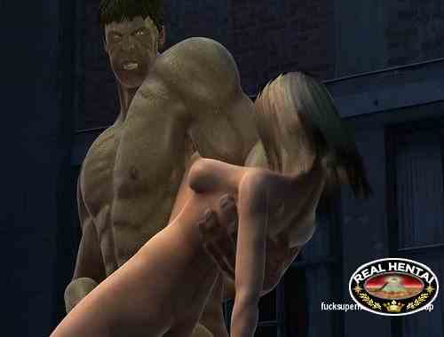 Hulk smashes a tight wet pussy