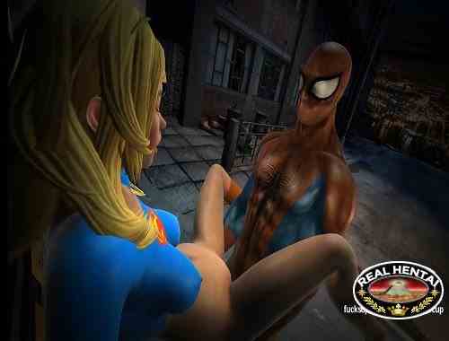 Spider eats Super Pussy