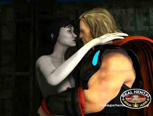 Thor and the Sexy Domino - Lets bust some nuts