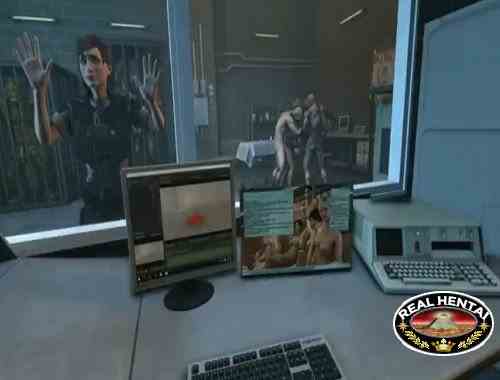 Ashley and Femshep fuck with hot monsters