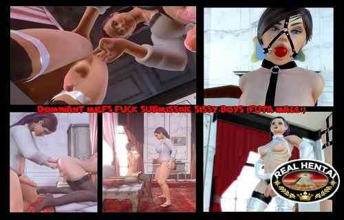 Dominant MILFs fuck submissive sissy-boys