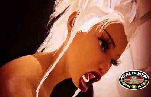 Busty blonde and two huge black cocks