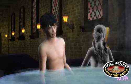 Harry Potter and Moaning Myrtle have sex in a very hot room