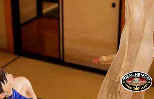 Chun Li sucks you off for free in Street Fighter